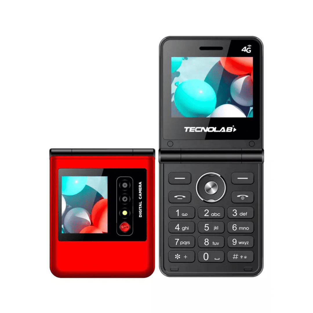 Telefono Movil Para Dulto Mayor Tecnolab Tl709r Rojo