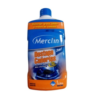 Merclin - Destapaca Cañeria Gel 1 Litro