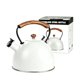thumbnail image 1 of Tetera Ray Bear de 3,2 L blanca para estufa con silbido, 1 of 7