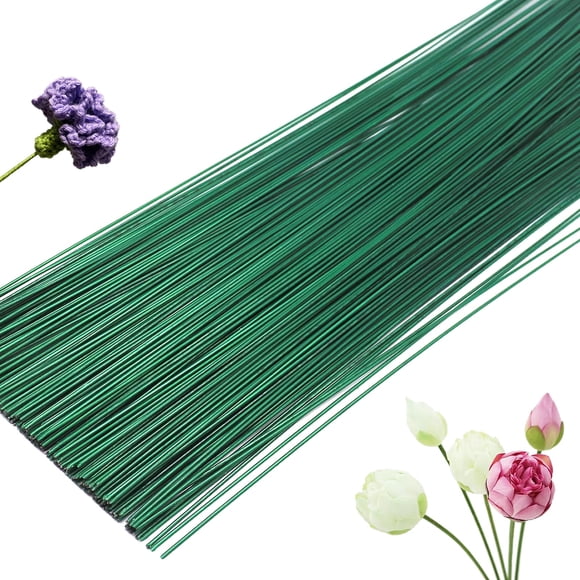 Hamiggaa de alambre con tallo floral, 200 unidades, 40 cm, calibre 22