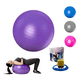 thumbnail image 2 of Balón yoga pilates ejercicio. 65cm con bomba Morado, 2 of 3