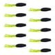thumbnail image 5 of 10x Señuelos De Pesca Suaves Swimbaits Portátiles Tipo Crappie Para Lubina Crappie Minow Verde Y Negro, 5 of 5