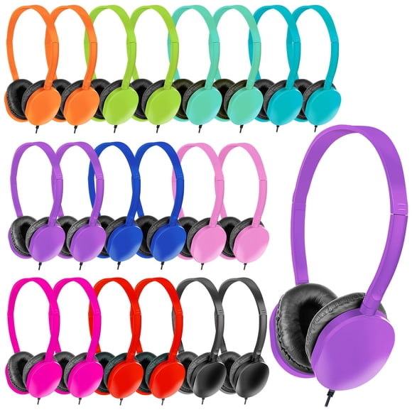 Paquete de 30 auriculares Classroom ZNXZXP para niños en edad escolar con micrófono