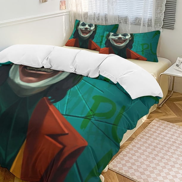The Dark KnightCartoon Collection 3-Piece Comforter Set, Personalized Bedding Decor for Kids And Teens Bed Sheets
