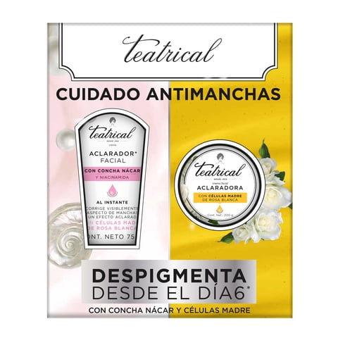 Pack Teatrical Concha Nacar + Crema Aclaradora 100G