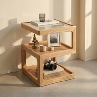 Santú Home & Deco - Mesa Lateral De Madera Con Luz Led