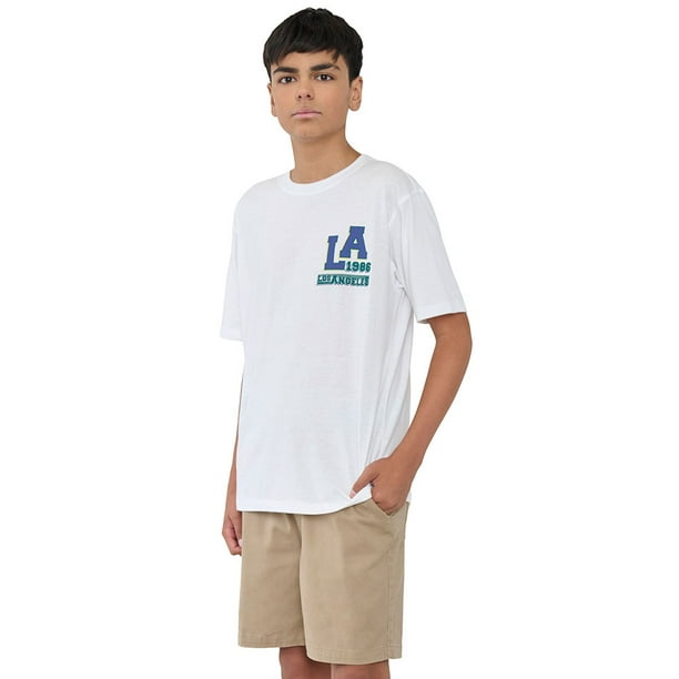 Polera Niño Teen Core Blanco Corona