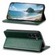 thumbnail image 4 of Funda tipo cartera para Samsung Galaxy S24/S25 de piel con cierre magnético, ranuras para tarjetas y correa para la muñeca Verde, 4 of 6
