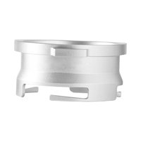 Magideal - Embudo De Dosificación De Portafiltro De Café, Anillos De Dosificación De Café, Diseño Giratorio, Herramienta De Manipulación De Aleación De Aluminio Argén