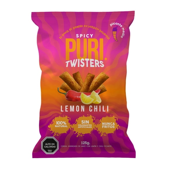 Puri Twister Sabor Limon Picante, 125 g