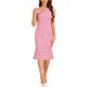 thumbnail image 2 of INSPIRE CHIC Vestidos Elegantes Ajustados sin Mangas de Tweed con Cuello de Barco para Mujer Rosa Fucsia XS, 2 of 6