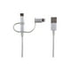 thumbnail image 1 of Cable 3 En 1 Iph/And/Usbc Silver, 1 of 2