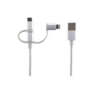 Philco - Cable 3 En 1 Iph/And/Usbc Silver
