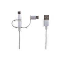 Philco - Cable 3 En 1 Iph/And/Usbc Silver