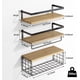 thumbnail image 1 of Repisa Flotantes De Madera Modernas X3 Con Reja Pino Nano0076, 1 of 7