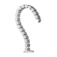 Ioensy - Kit De Gestión De Cables Vertebrae, Tubo De Enhebrado De Cables Para Mesa De Conferencias Doméstica, Color Blanco