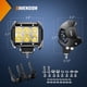 thumbnail image 2 of Nilight Pods de luz LED de 4" haz puntual amarillo 2 piezas 18 W, 2 of 8