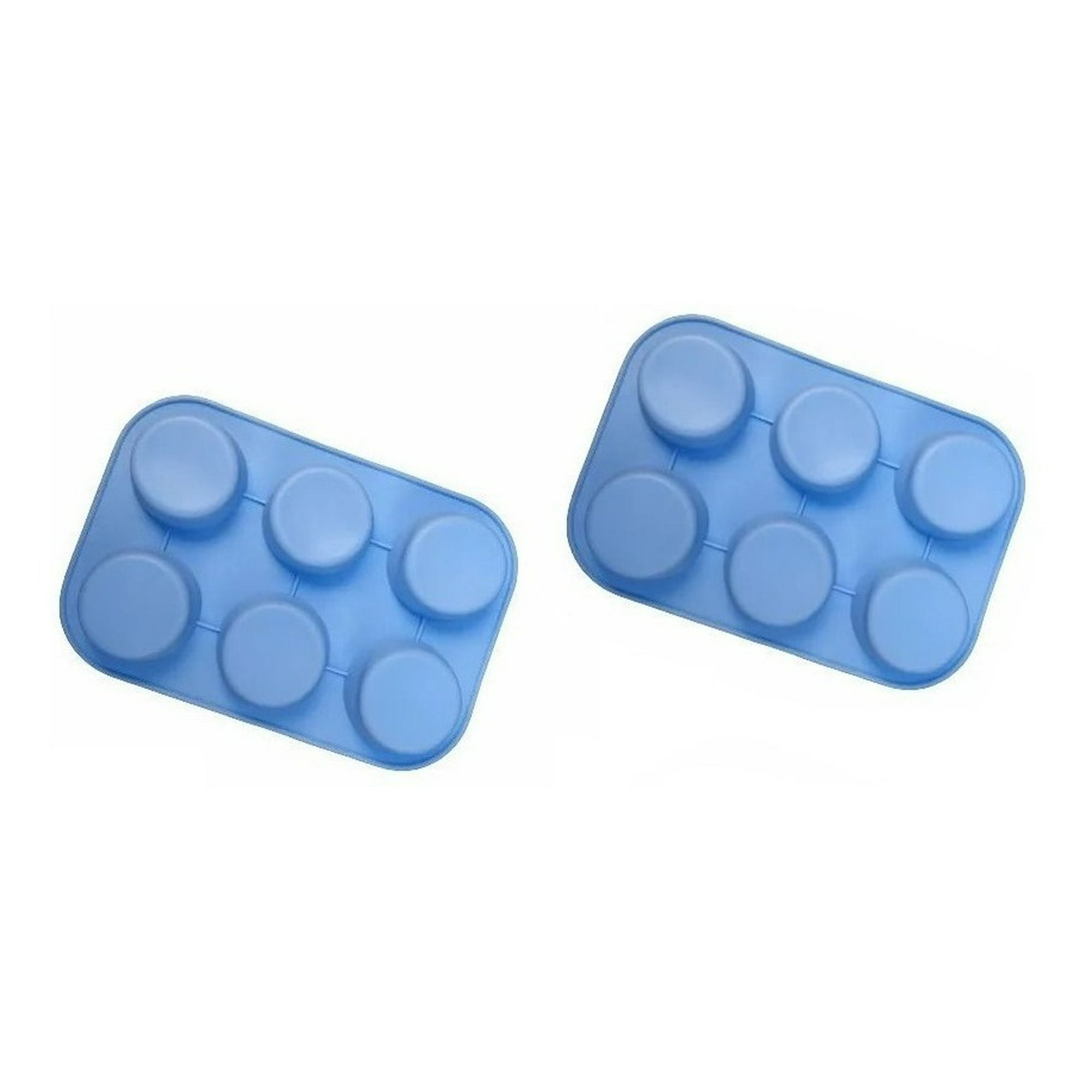 Genérico - Pack X2 Moldes Silicona Moldes Cupcake Molde 6 Cavid Muffin