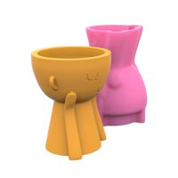 Magideal - Herramienta De Fundición De Silicona Para Macetas, Fabricación De Jarrones Para Macetas, Soporte Para Cepillos Para Bolígrafos Diy Para Resina,