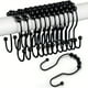 thumbnail image 2 of 12pcs, Rustproof Stainless Steel S Shape Shower Curtain Hooks Rings, Shower Curtain Rings Hooks For Bathroom Shower Rod Curtains, Bathroom Accessories, 2 of 5