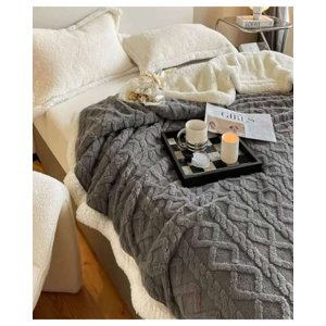 Myl Todo Para El Hogar - Frazada Trenzada Con Chiporro 230X200 Cm 04