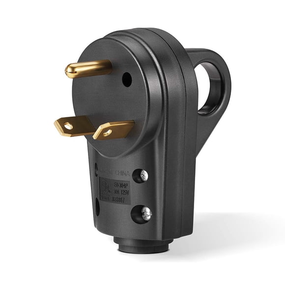 Conector macho de 30A para autocaravana BougeRV con asa