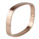 thumbnail image 2 of Para mujer para hombre de acero inoxidable Brecelet pulido brazalete brazalete de oro rosa 8 mm, 2 of 5