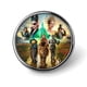 thumbnail image 1 of El mago de la ciudad esmeralda-Theme Round Button Badge: Premium Metal Construction, Ideal for High-End Events 2.8 cm, 1 of 6