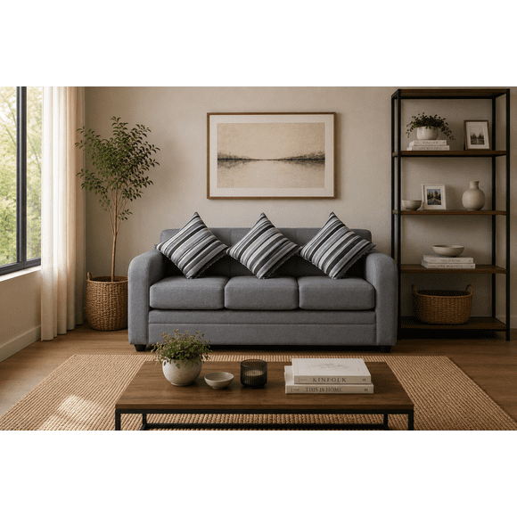 SOFA UCRANIA 3C TELA GRIS