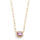 thumbnail image 1 of Collar BaubleBar Blythe Piedra de Nacimiento Ovalada Cadena Dorada, 1 of 7