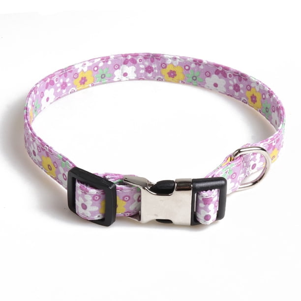 Collar para perros Aminger de serie floral semimetálica, moderno y exquisito.