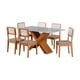thumbnail image 1 of Juego de comedor 6 Sillas Santiago Mesa 160x90 cm Blanco - Dubai, 1 of 6