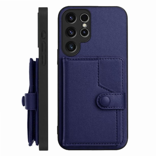 FOXDOCK Funda para SAMSUNG Galaxy S23 ultra con Bloqueo RFID - Diseño Elegante con Cierre de Botón