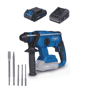 Rotomartillo Inalambrico Brushless Profesional+ Starter Kit 2.0 - Scheppach