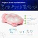 thumbnail image 3 of Proyector de luces nocturnas Cloud b Twinkling Twilight Turtle Pink, 3 of 7