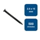 thumbnail image 1 of Clavo Negro Concreto 2.0 x 15mm 500un., 1 of 2