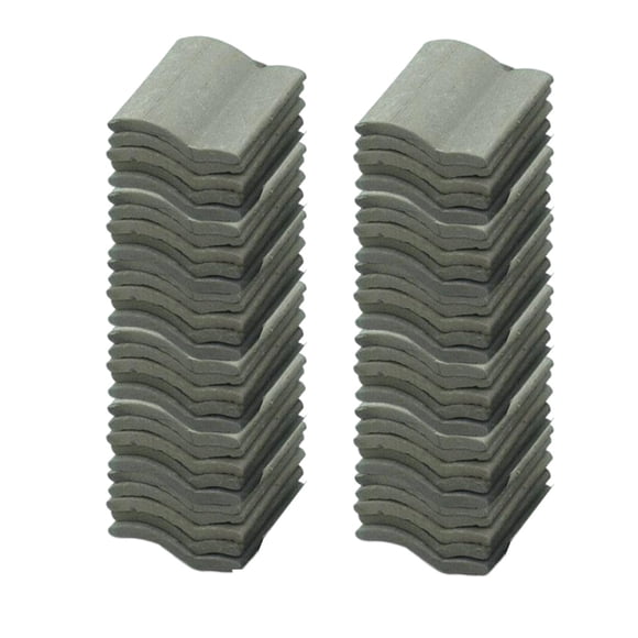 60 Uds Ladrillos De Pared Rojos 1/16 Decoración Para Casas De Mu?ecas Accesorios De Escena De Vida Forma Gris S
