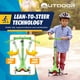 thumbnail image 4 of Patinete para niños Outdoor Cruiser de 3 ruedas con inclinado para conducir, verde, 4 of 7