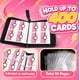 thumbnail image 5 of Cargador de cartas GANDATA de 4 bolsillos, 400 cartas, rosa, 5 of 7