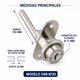thumbnail image 5 of Cerradura mueble kardex frontal niquel D88-B120 Poli Chile, 5 of 7