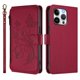 thumbnail image 2 of Funda Cartera Mariposa para [iPhone 13 Pro] con Soporte y Cremallera Rojo, 2 of 6