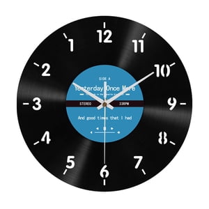 Bothyi - Reloj De Pared Al Revés, Reloj Decorativo De 12 Pulgadas Para Oficina, Comedor, Sala De Estar