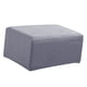 thumbnail image 2 of Stretch Ottoman Puf Cover Reposapiés Taburete Slipcover Protector a Gris, 2 of 5