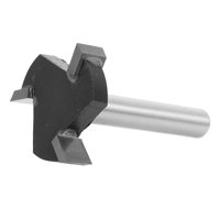 Magideal - Broca De Enrutador De Aplanamiento De De Carburo, Cuchillas Fijas, Vástago De 1/4 Pulgadas, 6Mm, Forma De 3 T, Broca De Enrutador De Ranura Para Cuarto De Caña