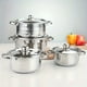 thumbnail image 3 of Bateria de cocina Acero Inoxidable 8 piezas Chic Haus, 3 of 5