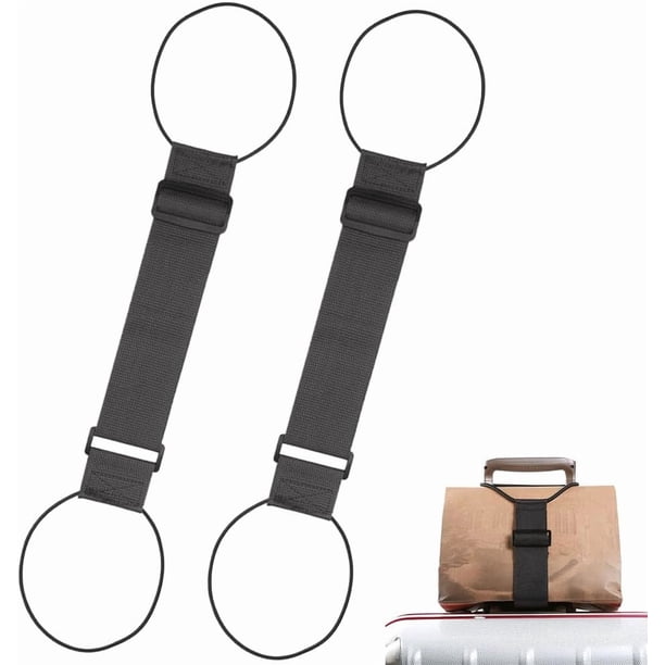 Correas equipaje ajustables coloridas 2 uds cinta sujeción elástica viaje maleta