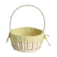 thumbnail image 1 of Cesta Tejida De Mimbre Cesta De Arreglo Floral Premium Natural Para Boda Amarillo, 1 of 5