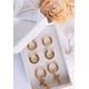 thumbnail image 3 of Pack 3 Pares Argollas Lisas Chapadas En Oro 18k Piercing, 3 of 5