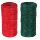 thumbnail image 4 of 2 Rollos 100 M Cuerda De Yute Manualidades DIY Envoltura De Regalos Cuerda De Hilo Rojo Y Verde, 4 of 5