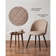 thumbnail image 3 of Silla Nordic Lino Black - Beige, 3 of 5